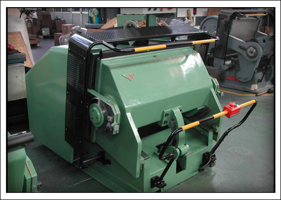 Used die cutter hand feed platen